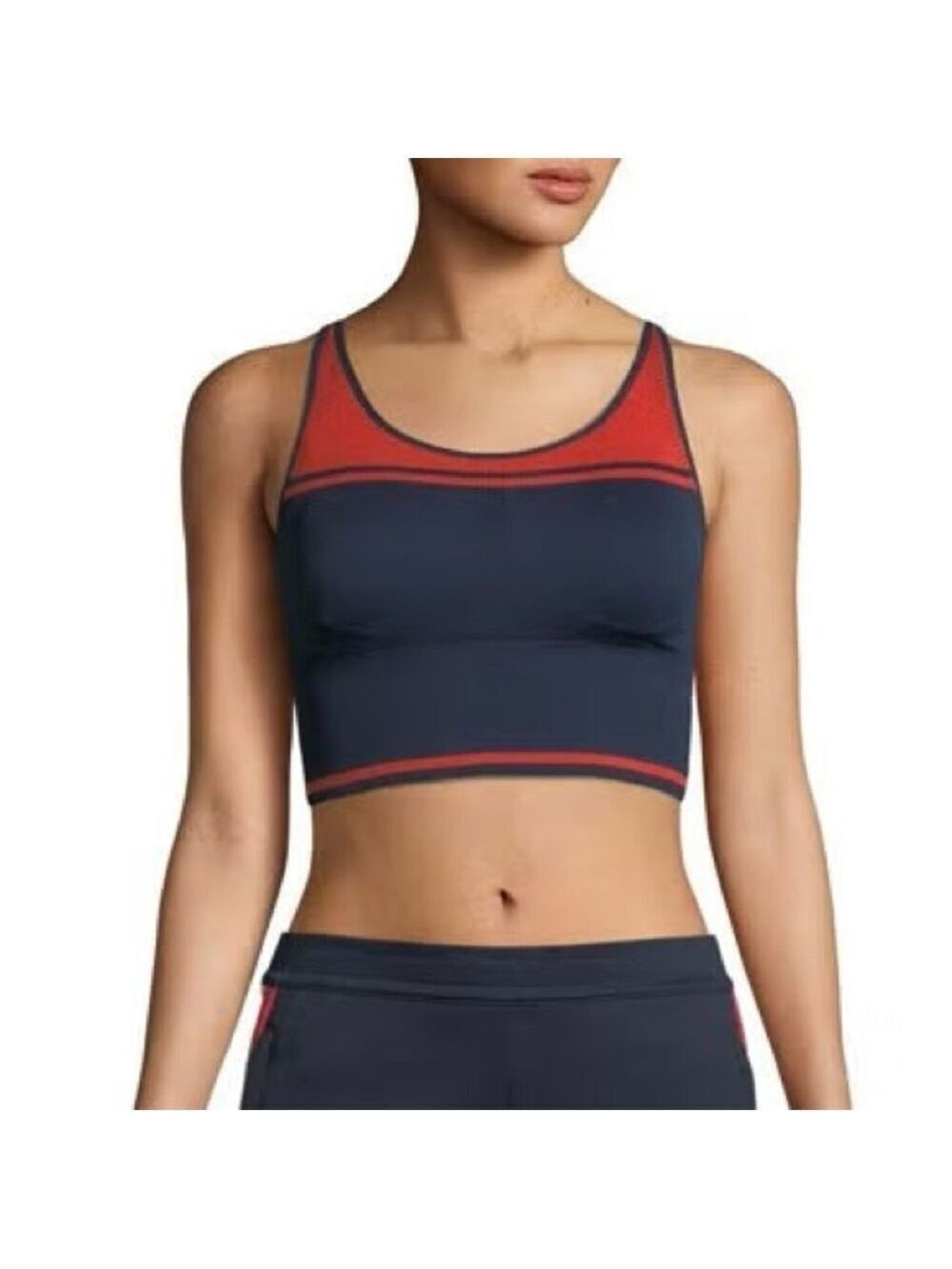 Tory Burch Tory Sport Colorblock Sports Bra
Navy / Red
XS